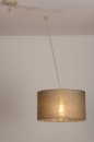 Foto 31140-4: Verstelbare XL hanglamp met Knikarm met taupe kleurige kap