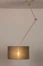 Foto 31140-5: Verstelbare XL hanglamp met Knikarm met taupe kleurige kap