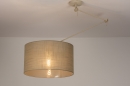 Foto 31140-6: Verstelbare XL hanglamp met Knikarm met taupe kleurige kap