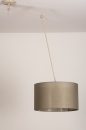 Foto 31140-8: Verstelbare XL hanglamp met Knikarm met taupe kleurige kap