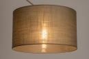 Foto 31140-9: Verstelbare XL hanglamp met Knikarm met taupe kleurige kap