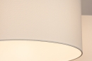 Foto 31145-10: Verstellbare XL-Hängeleuchte mit 2 Gelenkarmen und weißen Stoffschirmen