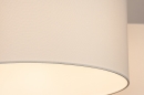 Foto 31145-10 niet_in_feed: Verstelbare XL hanglamp met twee knikarmen en witte stoffen kappen