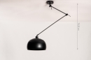 Pendelleuchte 31173: modern, Retro, Metall, schwarz #9