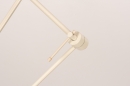 Foto 31178-10: Beige XL hanglamp met knikarmen en compacte messing kappen