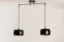Hanglamp 31182: modern, eigentijds klassiek, metaal, zwart #15