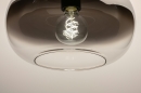 Foto 31186-5: Plafondlamp van rookglas met verloop van smoke naar helder glas 
