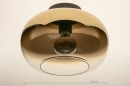 Foto 31187-1: Plafondlamp van goud glas 