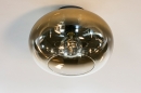 Foto 31187-2: Plafondlamp van goud glas 