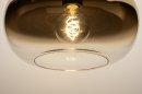 Foto 31187-3: Plafondlamp van goud glas 