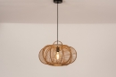 Plafondlamp 31195: landelijk, modern, bruin, rond #4