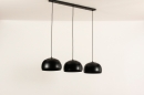 Foto 31199-10 niet_in_feed: Zwarte hanglamp met drie zwarte bollen 
