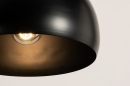 Foto 31199-14 anders: Zwarte hanglamp met drie zwarte bollen 