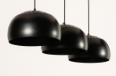 Foto 31199-7 niet_in_feed: Zwarte hanglamp met drie zwarte bollen 