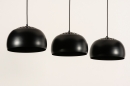 Foto 31199-9 niet_in_feed: Zwarte hanglamp met drie zwarte bollen 