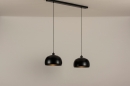 Hanglamp 31200: modern, retro, metaal, zwart #2