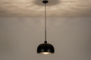 Hanglamp 31205: modern, retro, metaal, zwart #2
