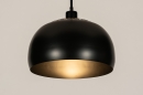 Hanglamp 31205: modern, retro, metaal, zwart #3