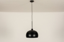 Hanglamp 31205: modern, retro, metaal, zwart #4
