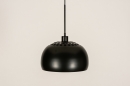 Hanglamp 31205: modern, retro, metaal, zwart #5