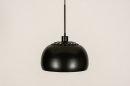 Hanglamp 31205: modern, retro, metaal, zwart #5