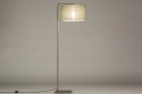 Vloerlamp 31207: landelijk, modern, staal rvs, stof #2