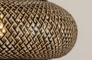 Foto 31209-6: Große Hängelampe aus Bambus mit schwarzen Details