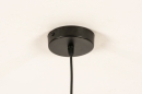 Foto 31209-9: Grote hanglamp van bamboe met zwarte details
