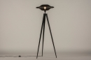 Vloerlamp 31215: modern, metaal, riet, zwart #2