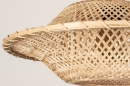 Foto 31222-7 detailfoto: Rotan hanglamp met zwarte knikarm 