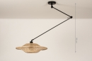 Hanglamp 31224: landelijk, modern, metaal, riet #1