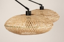 Hanglamp 31232: modern, metaal, riet, zwart #8