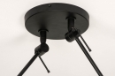 Hanglamp 31234: modern, metaal, riet, zwart #11