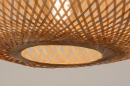 Foto 31237-11 detailfoto: Dubbele hanglamp met rotan kappen en twee zandkleurige knikarmen