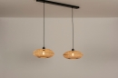 Hanglamp 31242: landelijk, modern, metaal, riet #2