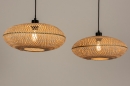 Hanglamp 31242: landelijk, modern, metaal, riet #3