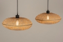 Hanglamp 31242: landelijk, modern, metaal, riet #4