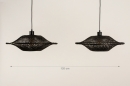 Hanglamp 31245: landelijk, modern, eigentijds klassiek, metaal #1