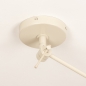 Foto 31258-8: Verstellbare Hängeleuchte mit Gelenkarm und Leinenschirm in Beige