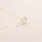 Foto 31258-9: Verstelbare hanglamp met knikarm in beige met beige linnen kap