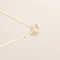 Foto 31258-9: Verstellbare Hängeleuchte mit Gelenkarm und Leinenschirm in Beige
