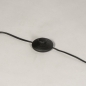 Foto 31259-10: Stativ-Stehlampe in Schwarz mit beigem Leinenschirm