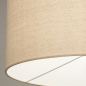 Foto 31261-9 detailfoto: Landelijke vloerlamp van hout met beige linnen lampenkap