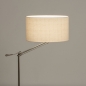 Foto 31262-4 zijaanzicht: Staande schemerlamp met beige linnen lampenkap