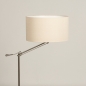 Foto 31262-7 zijaanzicht: Staande schemerlamp met beige linnen lampenkap