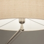Foto 31262-8 detailfoto: Staande schemerlamp met beige linnen lampenkap