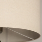 Foto 31262-9 detailfoto: Staande schemerlamp met beige linnen lampenkap