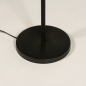 Foto 31263-11 detailfoto: Zwarte staande leeslamp met beige linnen kap