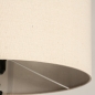 Foto 31263-9 detailfoto: Zwarte staande leeslamp met beige linnen kap