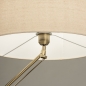 Foto 31264-7 detailfoto: Messing staande lamp met beige linnen lampenkap